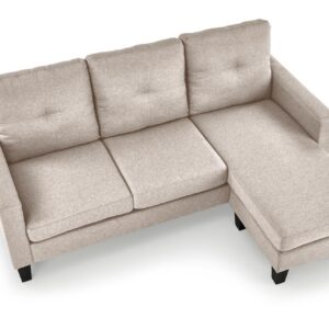 Sohva GARSON yhdessä jalkatuen kanssa, beige