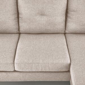 Sohva GARSON yhdessä jalkatuen kanssa, beige