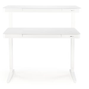 Säädettävä kirjoituspöytä ZARA LUX, valkoinen