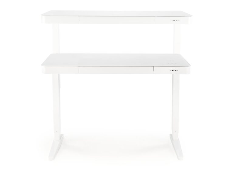 Säädettävä kirjoituspöytä ZARA LUX, valkoinen