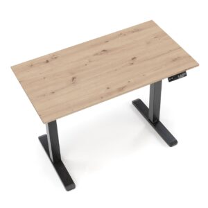 Säädettävä kirjoituspöytä ZAORA, tammi / musta