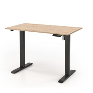 Säädettävä kirjoituspöytä ZAORA, tammi / musta