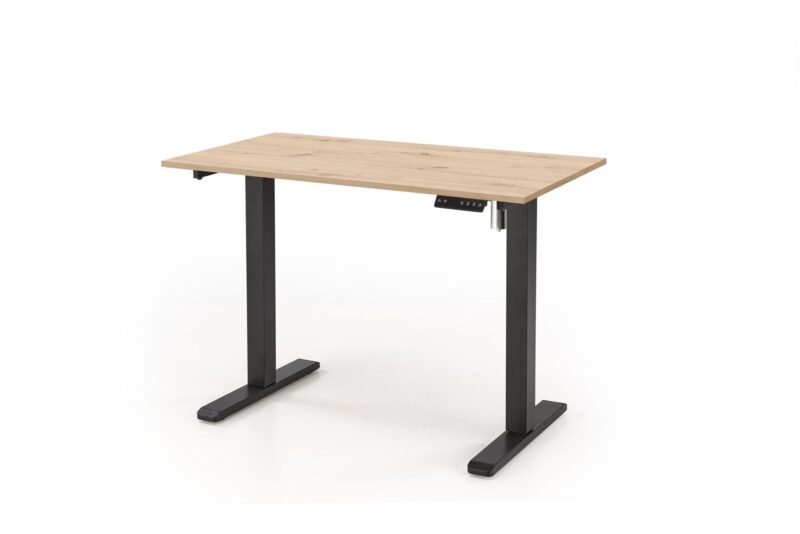Säädettävä kirjoituspöytä ZAORA, tammi / musta