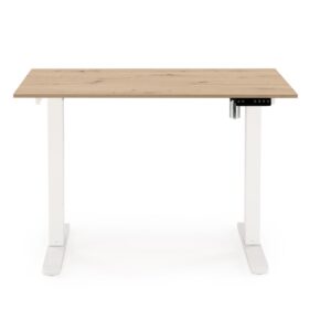 Säädettävä kirjoituspöytä ZAORA tammi / valkoinen