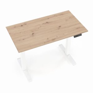 Säädettävä kirjoituspöytä ZAORA tammi / valkoinen