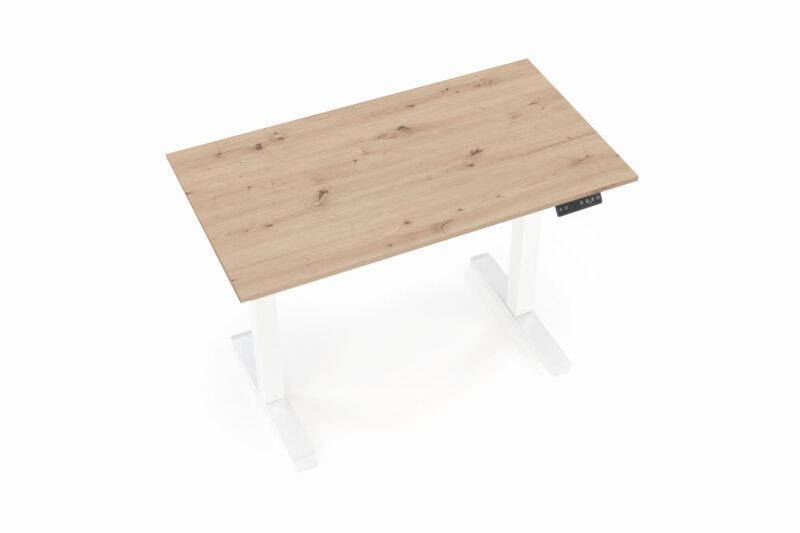Säädettävä kirjoituspöytä ZAORA tammi / valkoinen