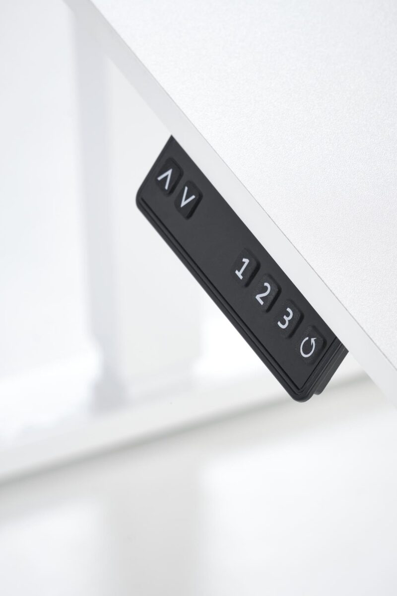 Säädettävä työpöytä ZAORA, valkoinen