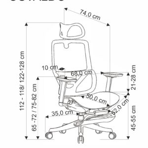 Toimistotuoli OSVALT, musta
