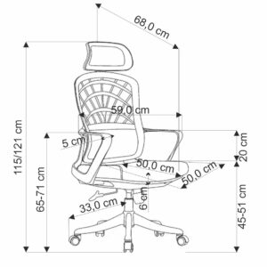 Toimistotuoli VESMON, musta