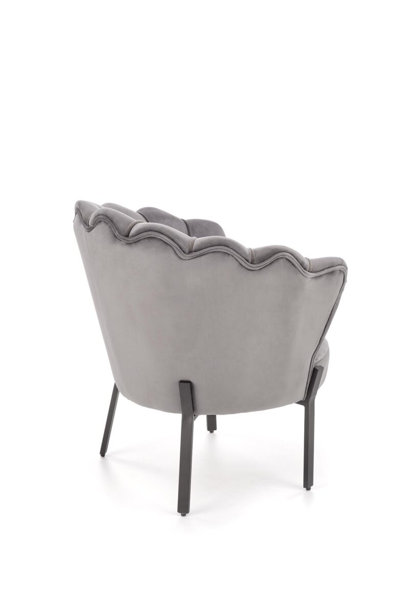 Nojatuoli ANSERO, harmaa / musta