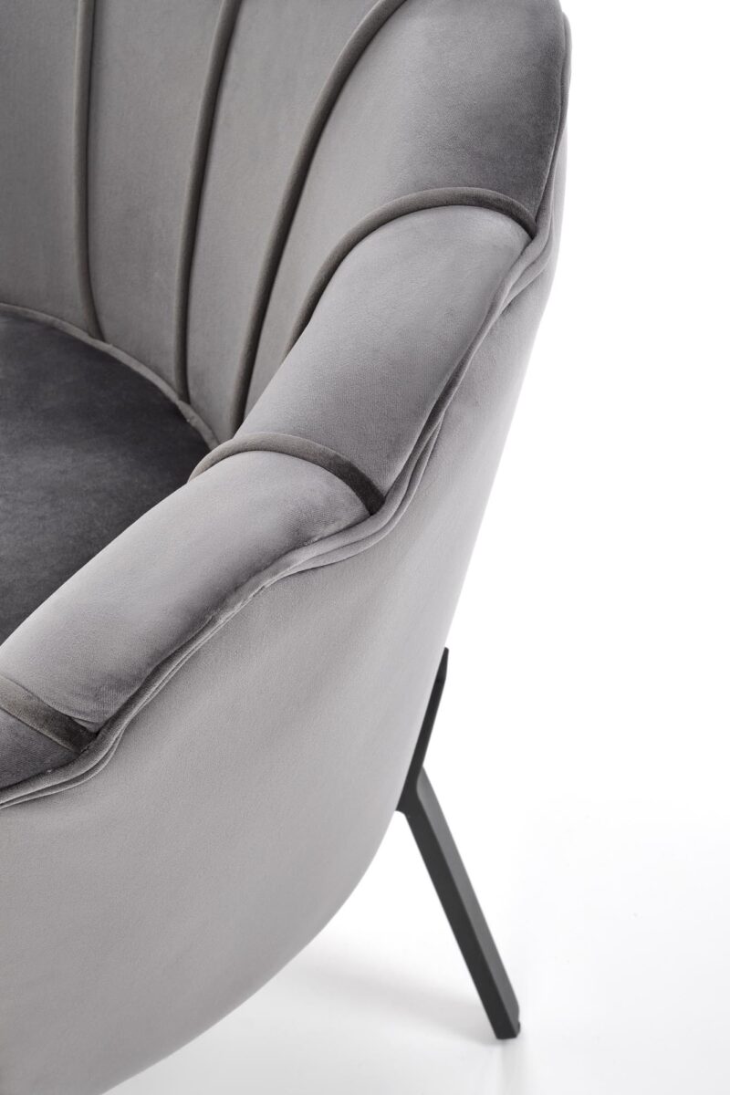 Nojatuoli ANSERO, harmaa / musta