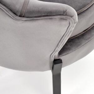 Nojatuoli ANSERO, harmaa / musta