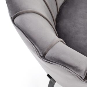 Nojatuoli ANSERO, harmaa / musta