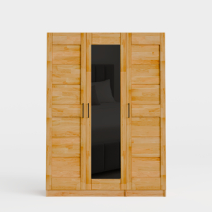 3d-_2_ Tammi puusta valmistettu vaatekaappi TORONTO L