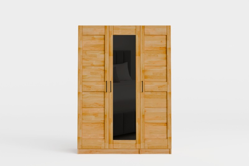 3d-_2_ Tammi puusta valmistettu vaatekaappi TORONTO L