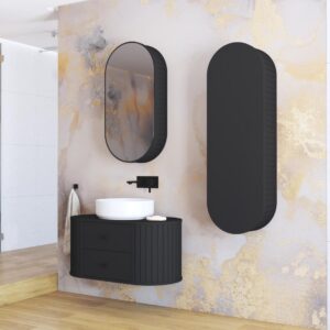 Valamukaappi VENEZIANO, musta mattapinta