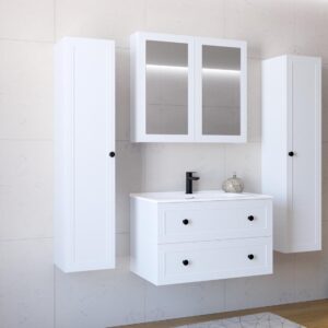 Peilikaappi TORETINO 80, valkoinen