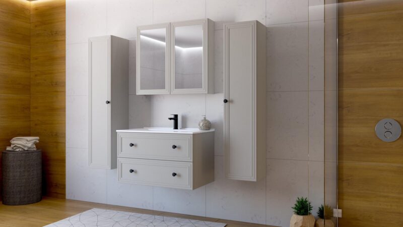 Peilikaappi TORETINO 80, kashmir