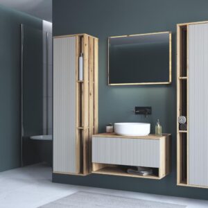 Seinakappi AVALONA SLD, tammi / kasmiir matta