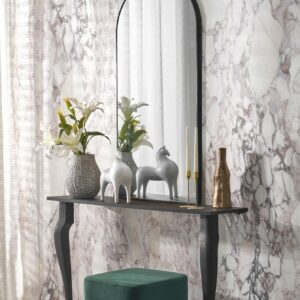 CURIO, seinäpeili, musta