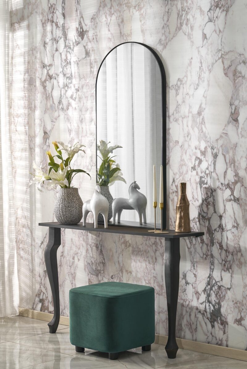 CURIO, seinäpeili, musta