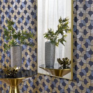 CURIO, seinäpeili, kultainen