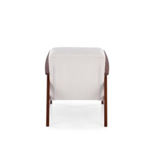 Nojatuoli MILAVOR 1S, vaaleabeige / tumma pähkinä