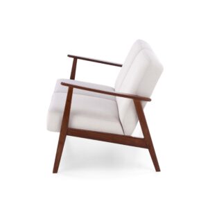 Sohva MILAVOR S, vaaleanbeige/tumma pähkinä