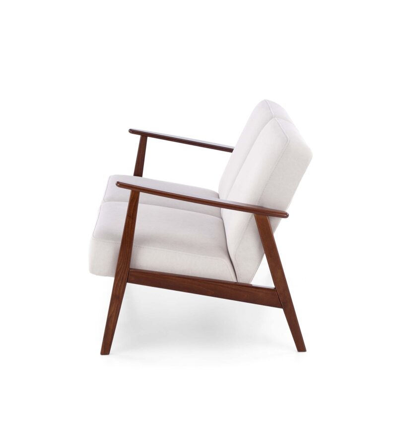 Sohva MILAVOR S, vaaleanbeige/tumma pähkinä