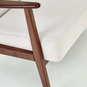 Sohva MILAVOR S, vaaleanbeige/tumma pähkinä