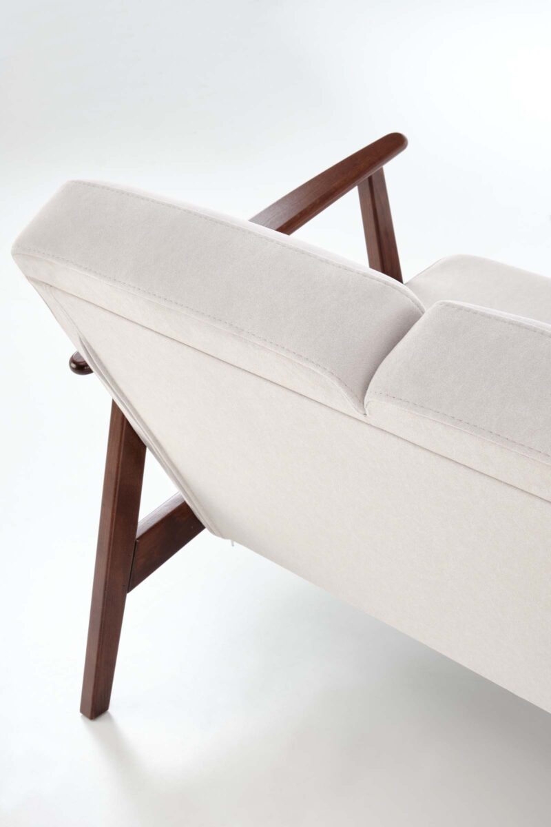 Sohva MILAVOR S, vaaleanbeige/tumma pähkinä