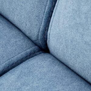 SOFFA MILAVOR 2S, sininen / tumma pähkinä