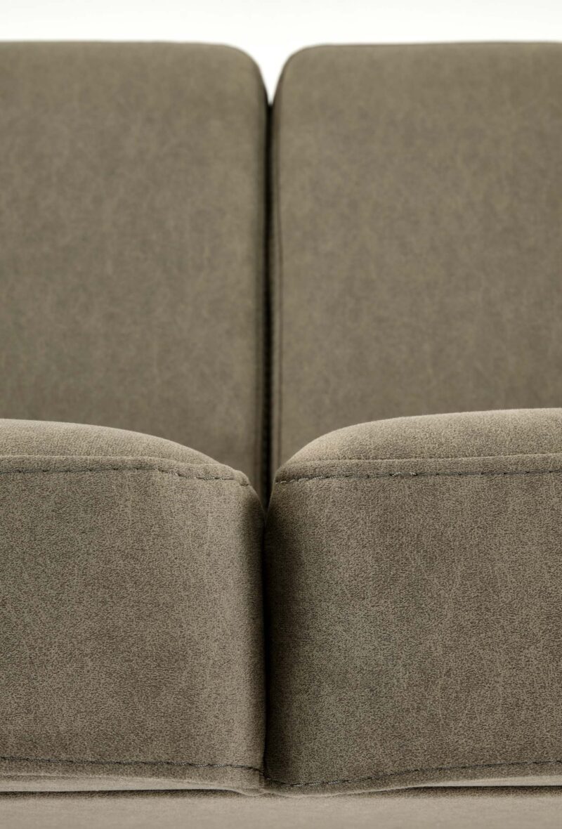 Sohva MILAVOR 2S, oliivi / tumma pähkinä