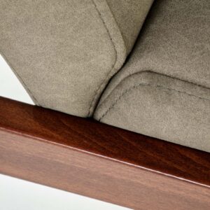 Sohva MILAVOR 2S, oliivi / tumma pähkinä