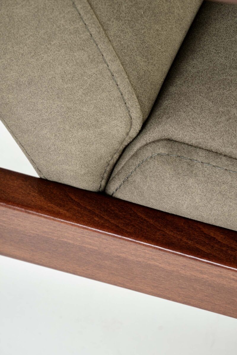 Sohva MILAVOR 2S, oliivi / tumma pähkinä