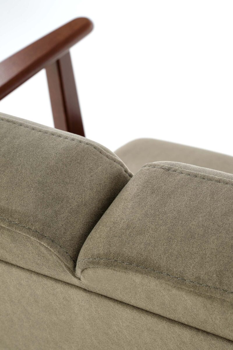 Sohva MILAVOR 2S, oliivi / tumma pähkinä