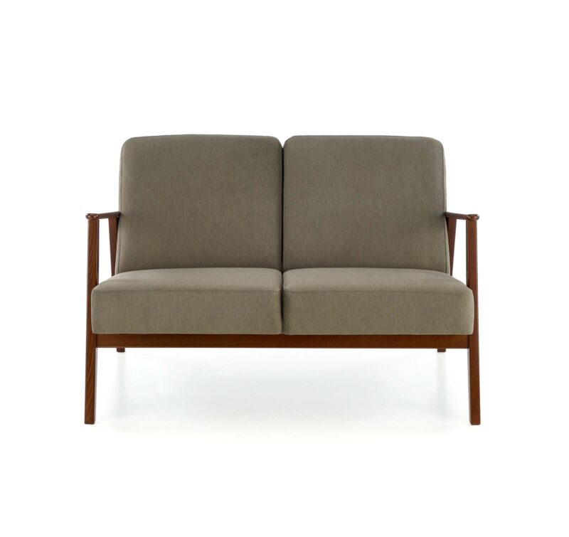 Sohva MILAVOR 2S, oliivi / tumma pähkinä