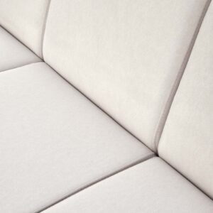 Sohva MILAVOR 3S vaaleanbeige/ tumma pähkinä