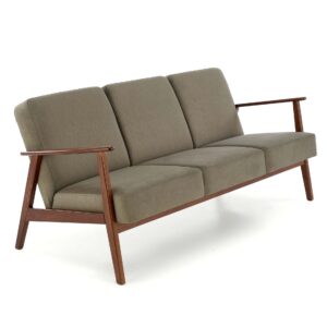 SOHVA MILAVOR 3S, oliivi / tumma pähkinä