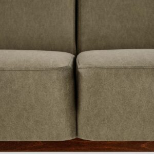 SOHVA MILAVOR 3S, oliivi / tumma pähkinä