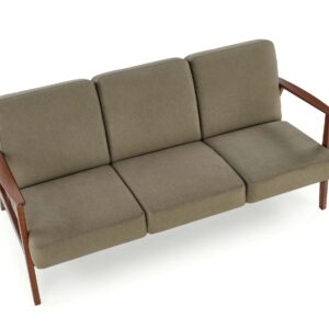 SOHVA MILAVOR 3S, oliivi / tumma pähkinä