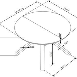 Pidentävä ruokapöytä VERTI, valkoinen marmor.