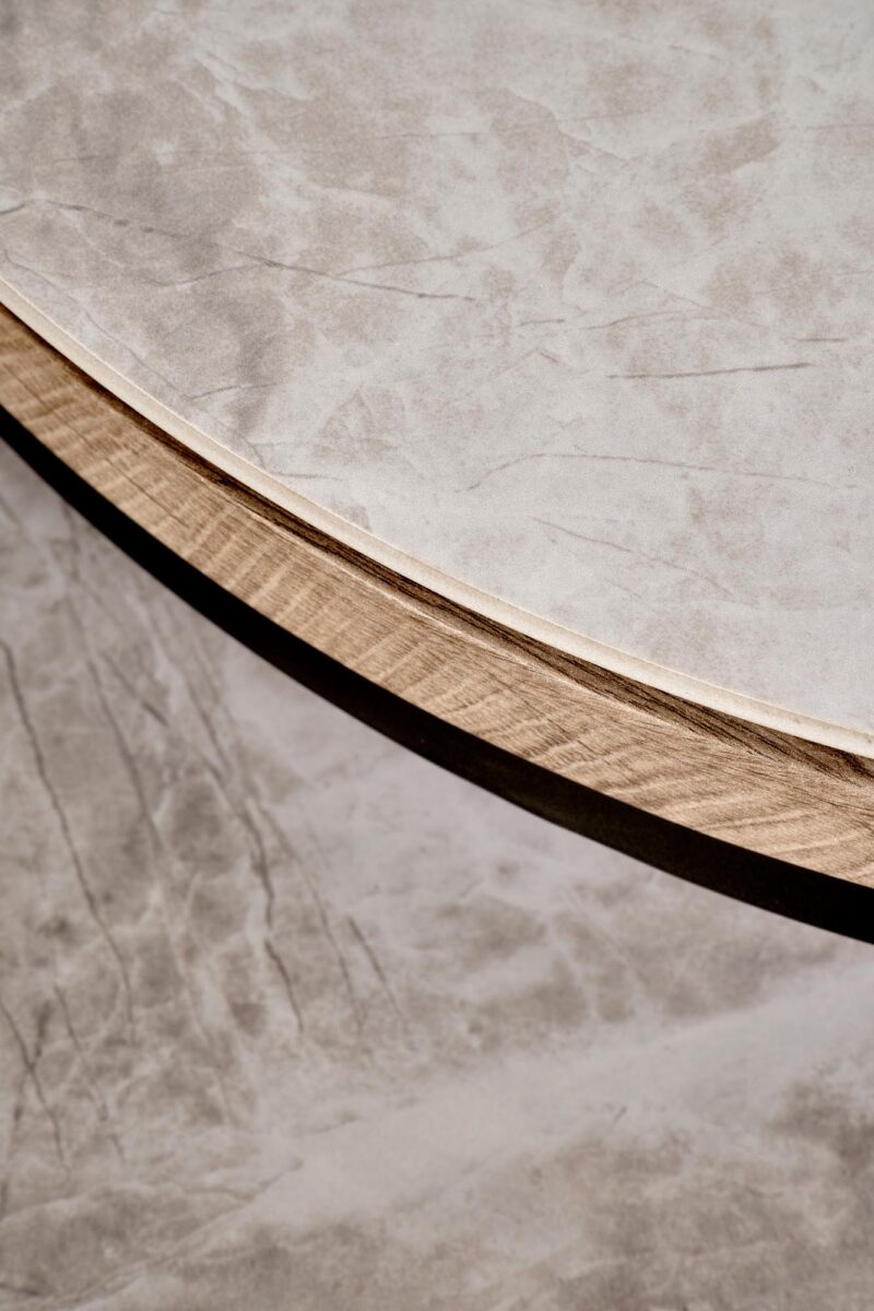 Kahvipöytä ITAKA, harmaa marmori / grafiitti