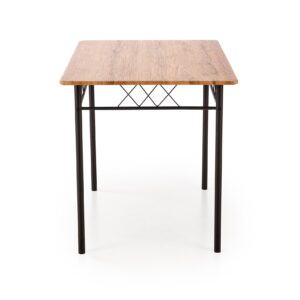 FAUST-setti, pöytä + 4 tuolia / luonnon tammi / musta