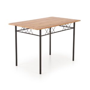 FAUST-setti, pöytä + 4 tuolia / luonnon tammi / musta