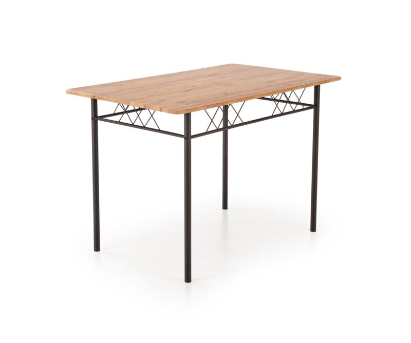 FAUST-setti, pöytä + 4 tuolia / luonnon tammi / musta