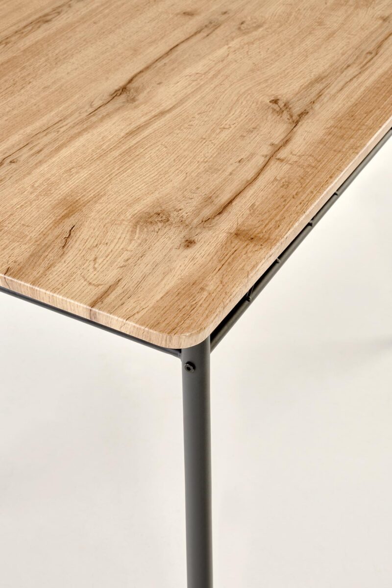 FAUST-setti, pöytä + 4 tuolia / luonnon tammi / musta