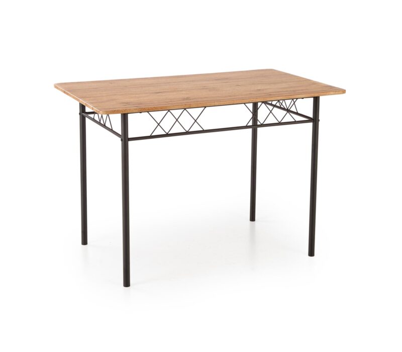 FAUST-setti, pöytä + 4 tuolia / luonnon tammi / musta