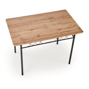 FAUST-setti, pöytä + 4 tuolia / luonnon tammi / musta