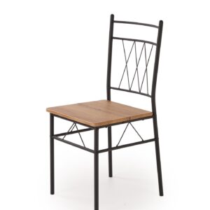 FAUST-setti, pöytä + 4 tuolia / luonnon tammi / musta